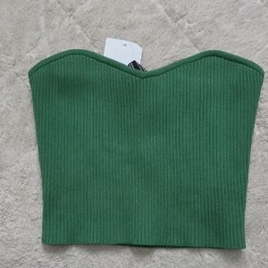 Forever 21 Ribbed Sweater Tube Top